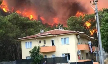 Marmaris’te yerleşim yerlerinin elektriği tedbiren kesildi! Yangınla mücadele halen sürüyor