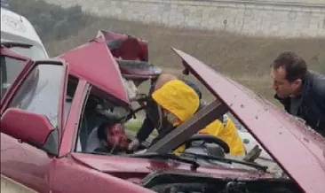 Bursa’da feci kaza! Bu araçtan sağ çıktı!