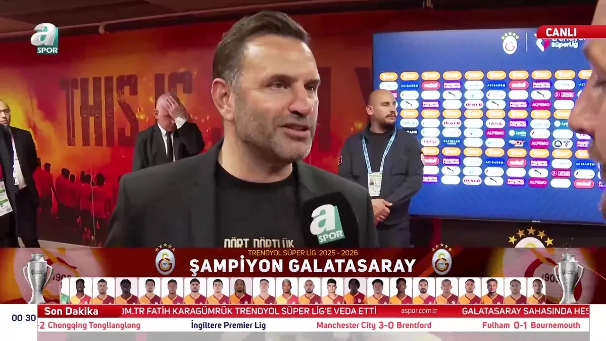 Galatasaray’da Okan Buruk’tan şampiyonluk açıklaması! videosunu izle Galatasaray’da Okan Buruk’tan şampiyonluk açıklaması! videosunu izle