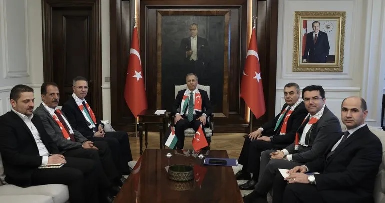 Bakan Yerlikaya, Filistin’in Ankara Büyükelçisi Mustafa ile görüştü