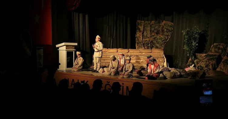 Malatya’da Çanakkale konulu tiyatro oyunu yoğun ilgi gördü
