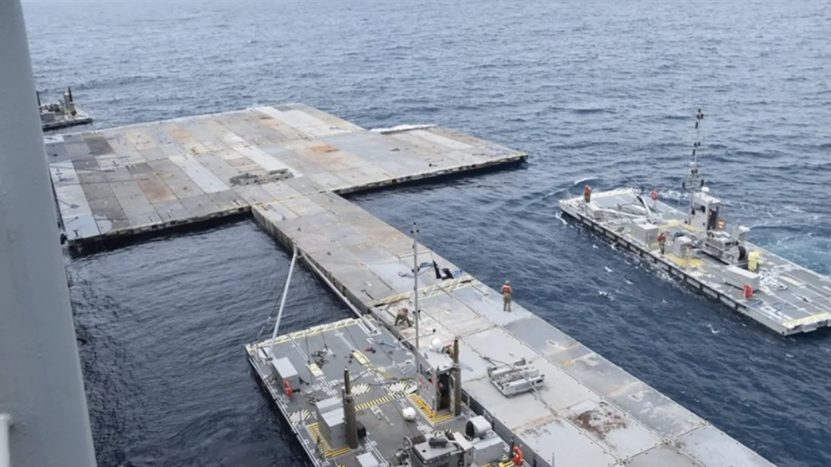 Fırtına paramparça etmişti: Gazze’deki yüzer iskele için yeni açıklama Fırtına paramparça etmişti: Gazze’deki yüzer iskele için yeni açıklama