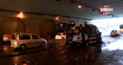 İstanbul’da Topkapı Alt Geçidi’ni su bastı