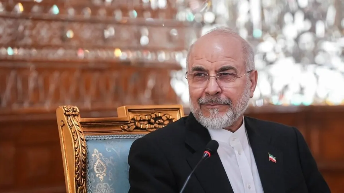 İran Meclis Başkanı Muhammed Bakır Kalibaf, ABD Başkanı Donald Trump'ın tehditlerine yanıt veriyor.