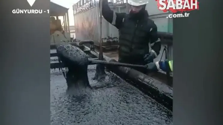 Heyecanlandıran haberi sosyal medyadan duyurdular! Türkiye-Suriye sınırında ağır petrol keşfedildi | Video