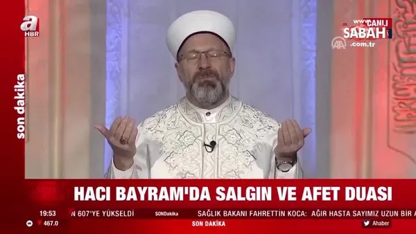 Diyanet İşleri Başkanı Ali Erbaş'tan Ankara Hacı Bayram Camisi’nde 