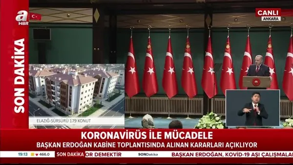 Başkan Erdoğan deprem bölgesinde yapılan konutları tanıttı | Video