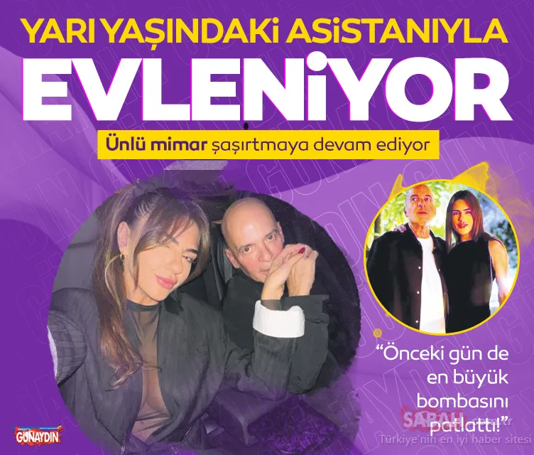İkinci baharını yaşıyor! 64 yaşındaki ünlü mimar Murat Tabanlıoğlu yarı yaşındaki asistanı Tuba İnan ile evleniyor...