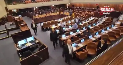 İsrail meclisindeki oturum siren sesleriyle bölündü