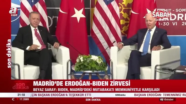 Başkan Erdoğan ve Biden zirvesi sona erdi! Beyaz Saray'dan görüşmeye ilişkin ilk açıklama | Video