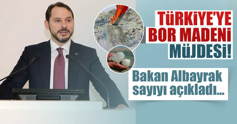 Bakan Albayrak’tan ’bor madeni’ müjdesi!