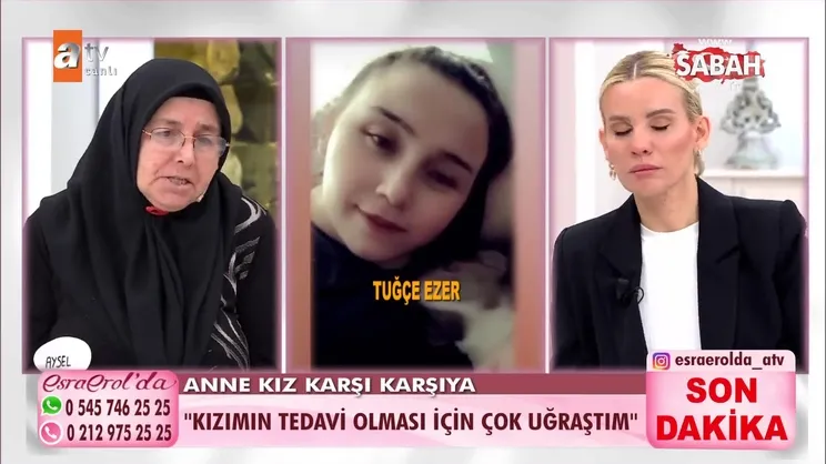 Aysel Ezer’in kayıp kızına Esra Erol ulaştı! Anne- kız canlı yayında karşı karşıya geldi: Kızım benden neden kaçıyorsun? | Video