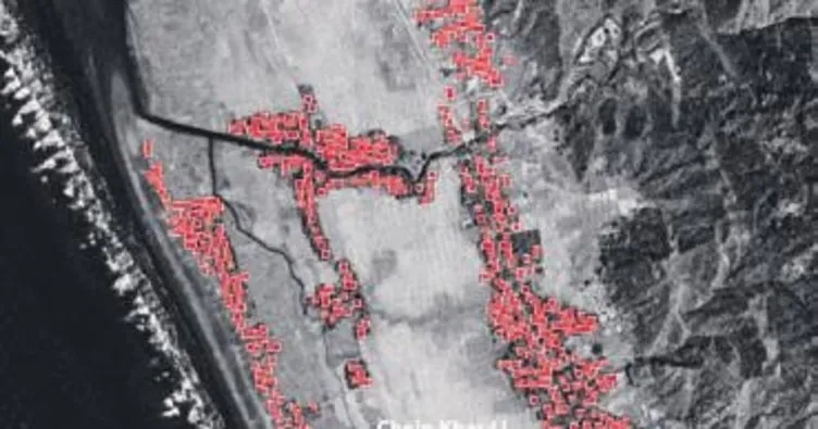 İşte yakılan köylerin uydu görüntüsü...