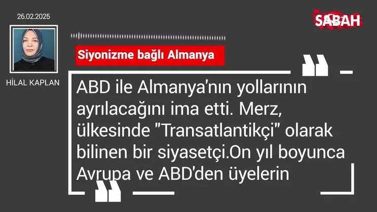 Hilal Kaplan | Siyonizme bağlı Almanya