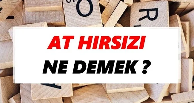 At hırsızı Ne Demek? TDK’ya Göre At hırsızı Sözlük Anlamı Nedir?