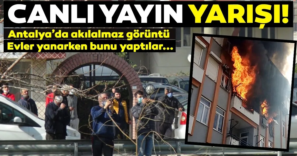Mahalle Yanarken Canli Yayin Yaptilar Son Dakika Haberler