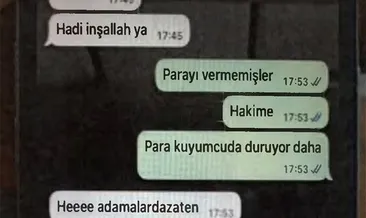 Rüşvet pazarlığı mesajlara yansıdı