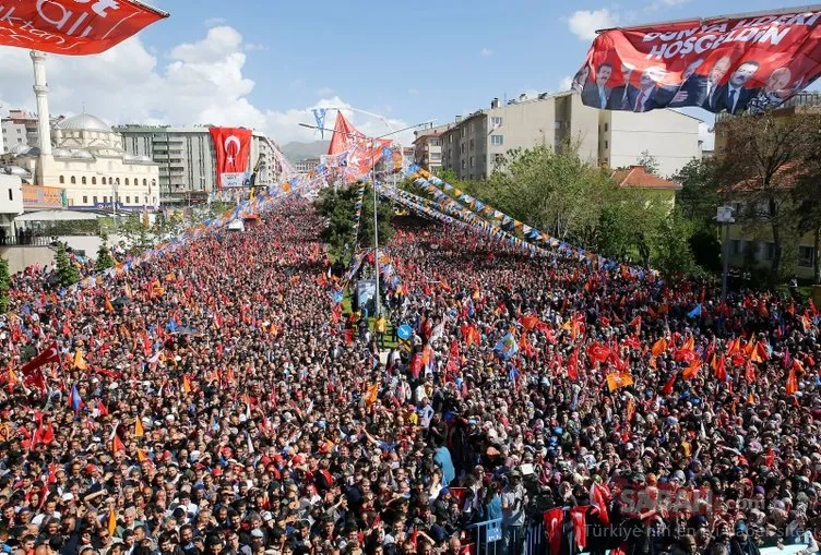 Cumhurbaşkanı Erdoğan, Erzurum'da böyle karşılandı