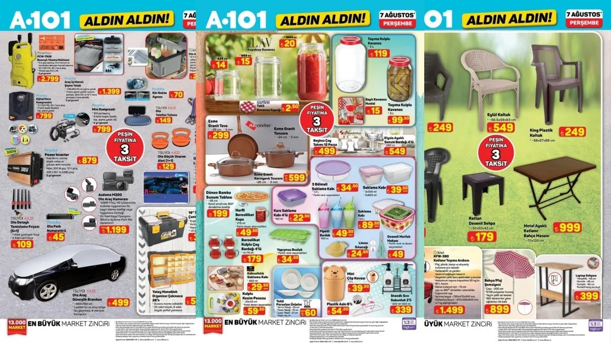 A101'de Bu Perşembe Fırsatları Kaçırmayın: Elektrikli Bisiklet, Plaj Şemsiyesi ve Mikser Çılgınlığı!