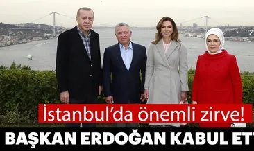 Başkan Erdoğan Ürdün Kralı 2. Abdullah ile görüşüyor