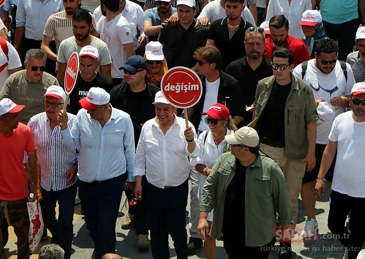 Bolu Belediye Başkanı Tanju Özcan yürüyüşe bu sözlerle başladı... Kılıçdaroğlu’nu koltuğundan indirmek için yürüyorum