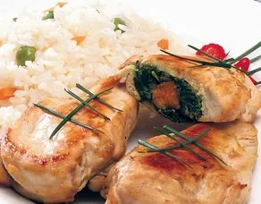 Ispanaklı Tavuk Göğsü Sarması