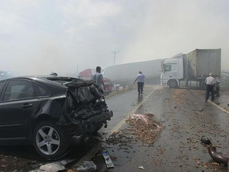 Adana’da zincirleme trafik kazası