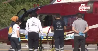 Madende dinamit patlayınca yaralandı, hava ambulansı hayatını kurtardı | Video