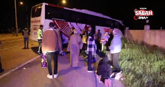 Aksaray’da kontrolden çıkan otobüs bahçe duvarına çarptı: 8 yaralı | Video