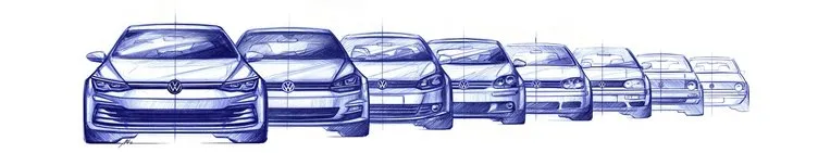 2020 Volkswagen Golf’ten ilk görseller geldi! Volkwagen, Golf 8’in çizimlerini yayınladı