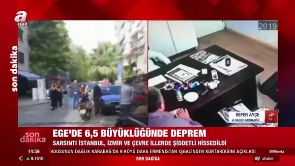 Son dakika! İzmir'de 6,6 büyüklüğünde deprem! Deprem bölgesinde ilk görüntüler | Video