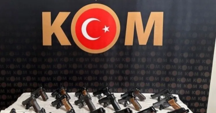 Rize’de 13 ruhsatsız silah ele geçirildi