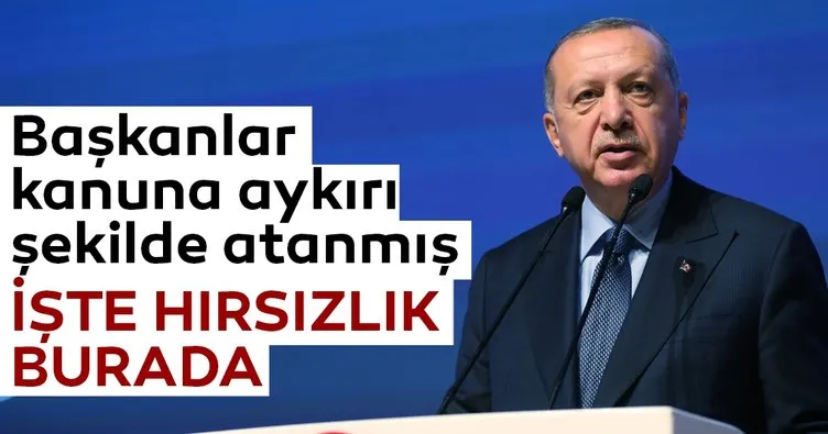 Başkan Erdoğan: Hırsızın hiç mi suçu yok