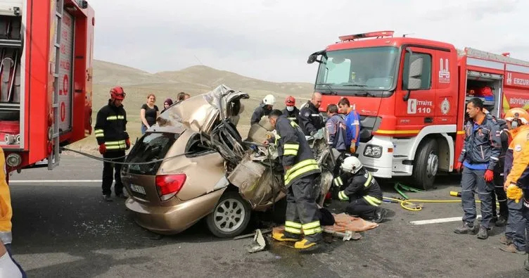 Erzurum’da feci kaza: 2 ölü, 3 yaralı