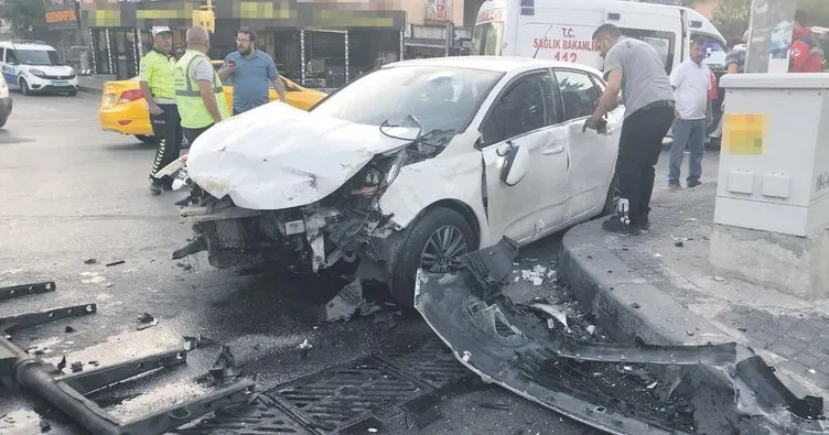 Sürücü yaralı halde olay yerınden kaçtı