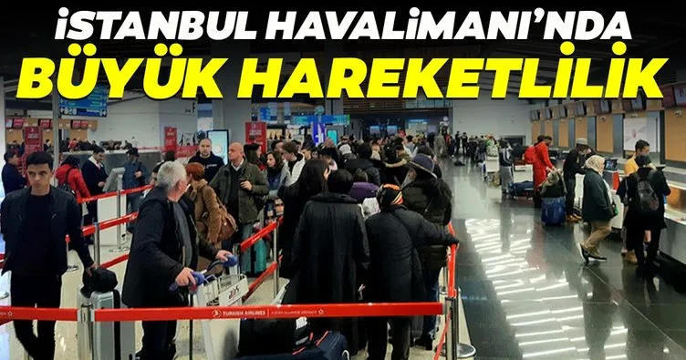 İstanbul Havalimanı’nda yarıyıl tatili hareketliliği