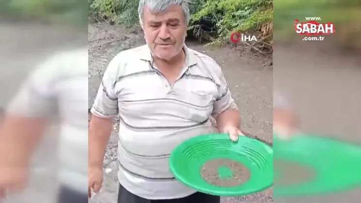 Dere yatağında altın tozu arıyorlar | Video