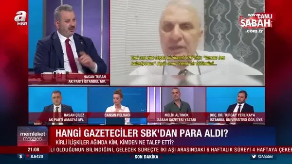 AK Partili vekil Hasan Turan'dan canlı yayında çarpıcı açıklama: CHP medyası kara para skandalını örtmeye çalışıyor | Video