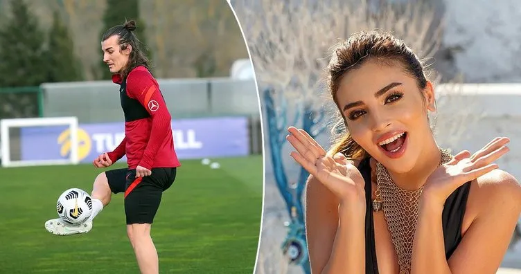 Milli futbolcu Çağlar Söyüncü ile güzel oyuncu Zehra Yılmaz arasında aşk iddiası! Ozan Tufan ile Rojin Haspolat’ın düğününden sonra...