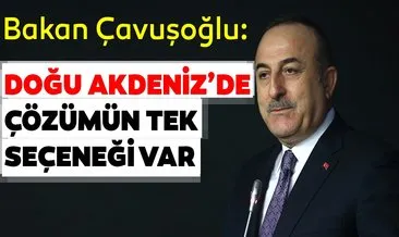 Dışişleri Bakanı Çavuşoğlu gündemi değerlendirdi: Doğu Akdeniz’de çözümün tek seçeneği var