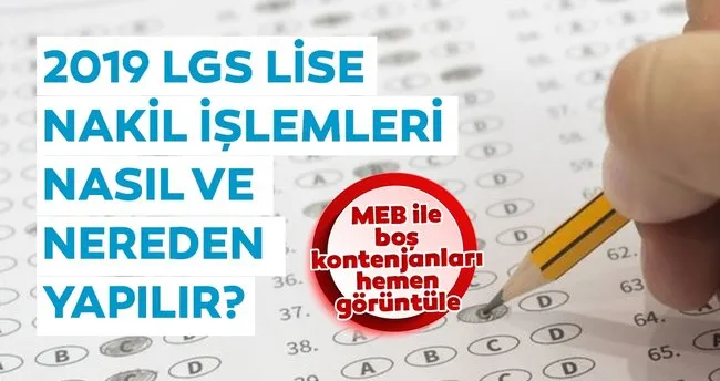 meb duyurdu lgs lise nakil basvurusu