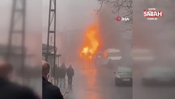 Tuzla'da İSKİ doğalgaz borusunu patlattı, AK Parti Teşkilat Bürosu küle döndü | Video