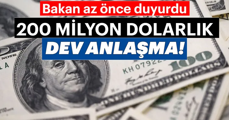 Son dakika: Dünya Bankası ile 200 milyon dolarlık anlaşma