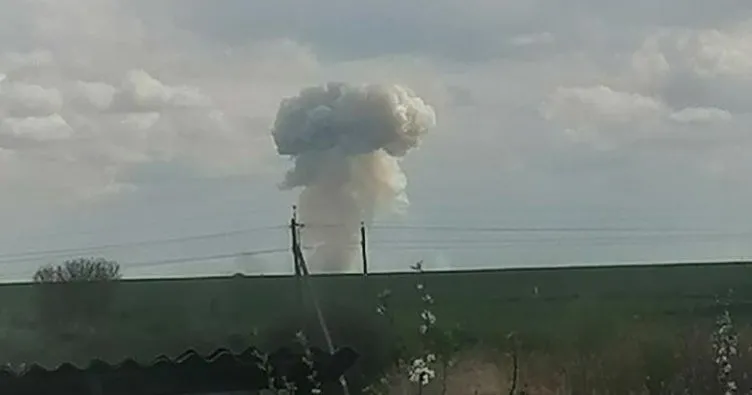 Ukrayna sınırında Rus ordusuna ait askeri üste yangın çıktı