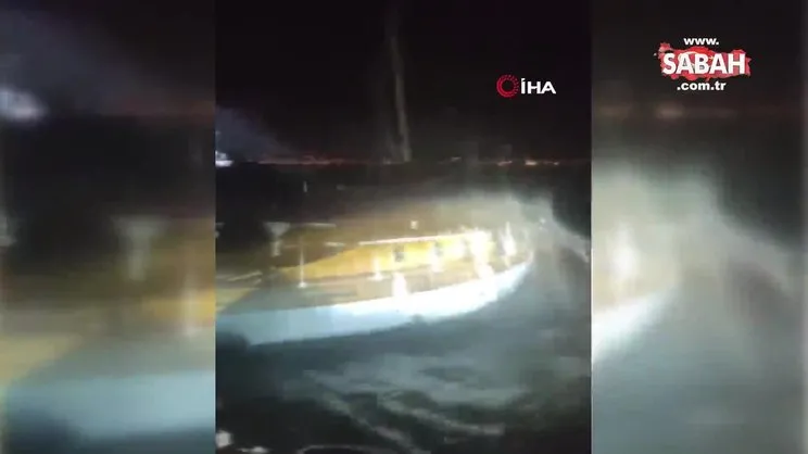 Lodos fırtınası Kuzey Ege’de etkili oluyor: 9 gemi Edremit Körfezi’ne sığındı