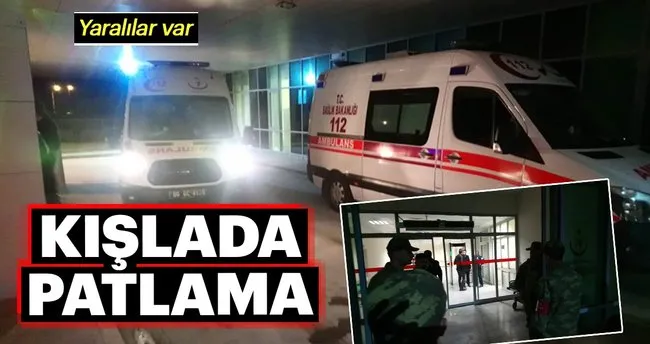 Sakarya Kışlası’nda mühimmat patladı, yaralılar var