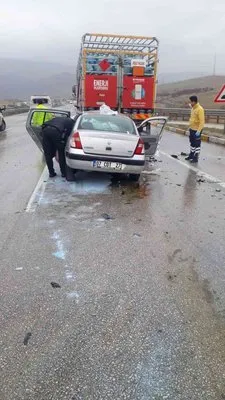 Ankara-Samsun yolunda trafik kazası;3 yaralı