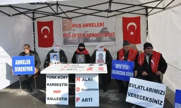 Muş’ta evlat nöbeti sürüyor