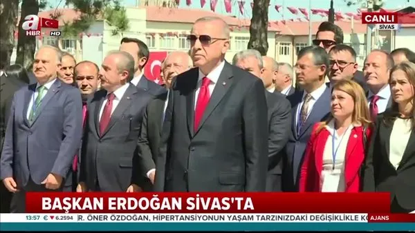 Cumhurbaşkanı Erdoğan, Sivas Kongresi'nin 100. yıl dönümü etkinlikleri için Sivas'ta