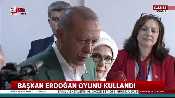 Başkan Erdoğan oyunu kullanmasının ardından açıklamalarda bulundu